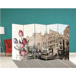 Ширма "Тюльпаны. Декор 1" 250 × 160 см